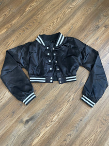 Blake Cropped Bomber Jacket